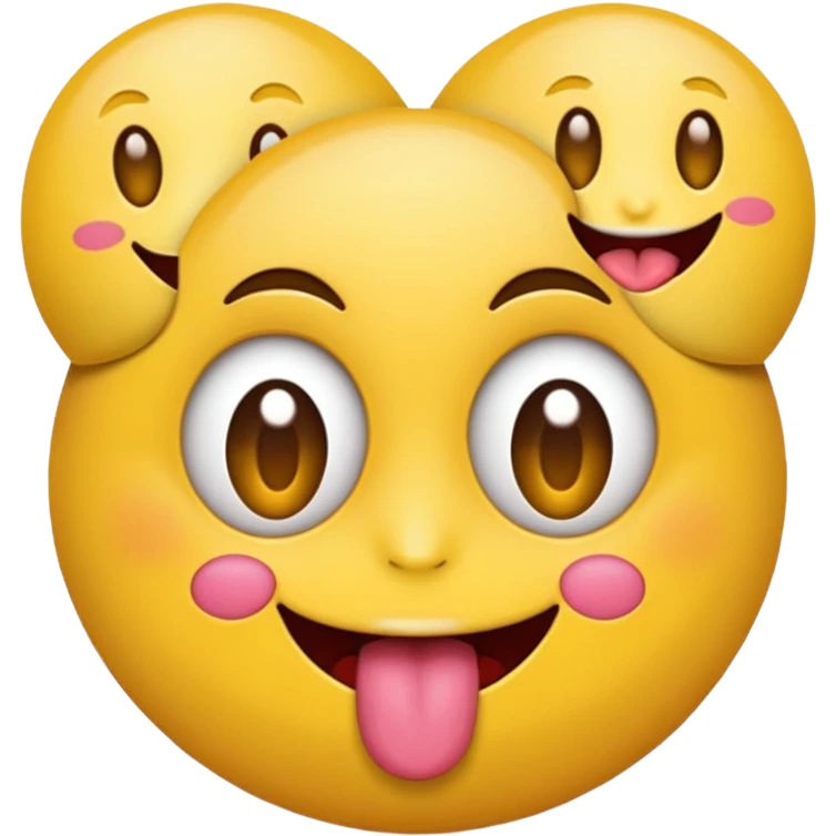round Emoji with heart-shaped eyes, inside the heart eyes there are are dollar signs, and the emoji is sticking out its tongue. emoji