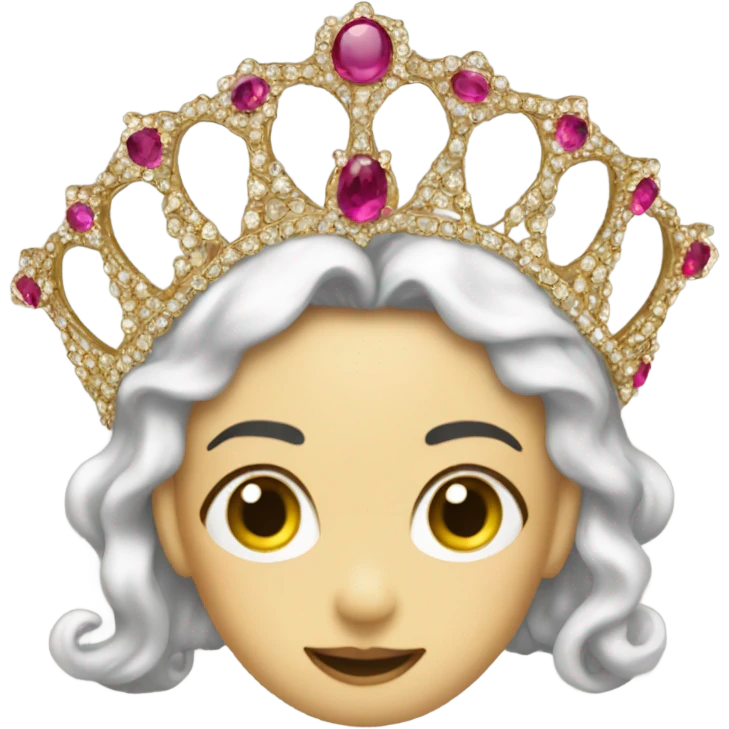 coquette antique emoji tiara emoji