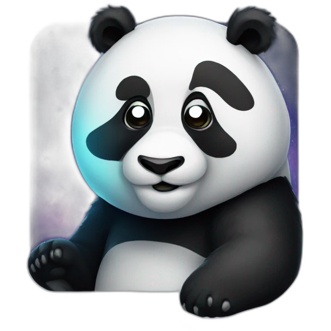 Panda space emoji