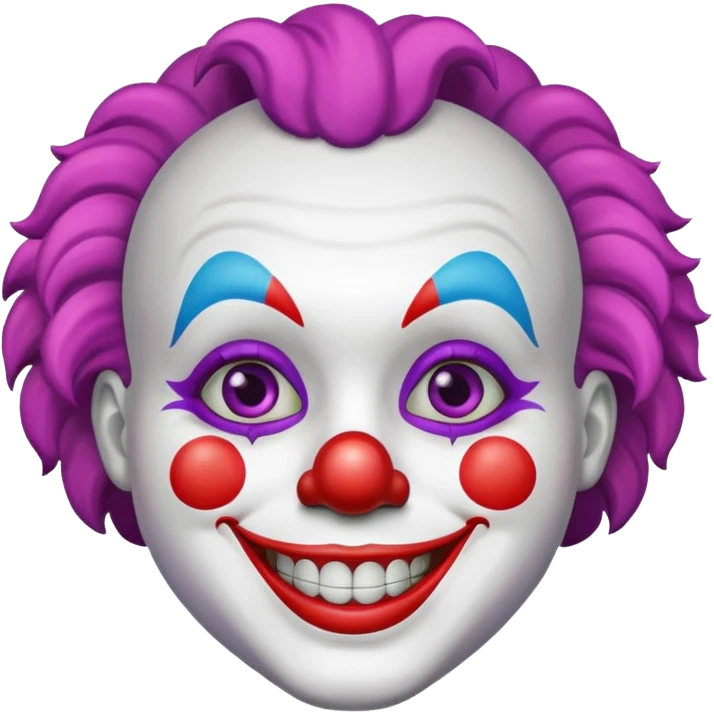 Clown with makeup on  emoji