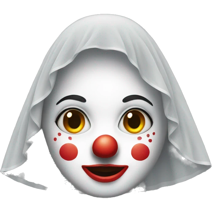 Clown with veil emoji
