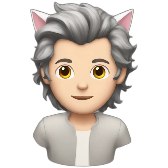 Harry Styles with cat ears  emoji