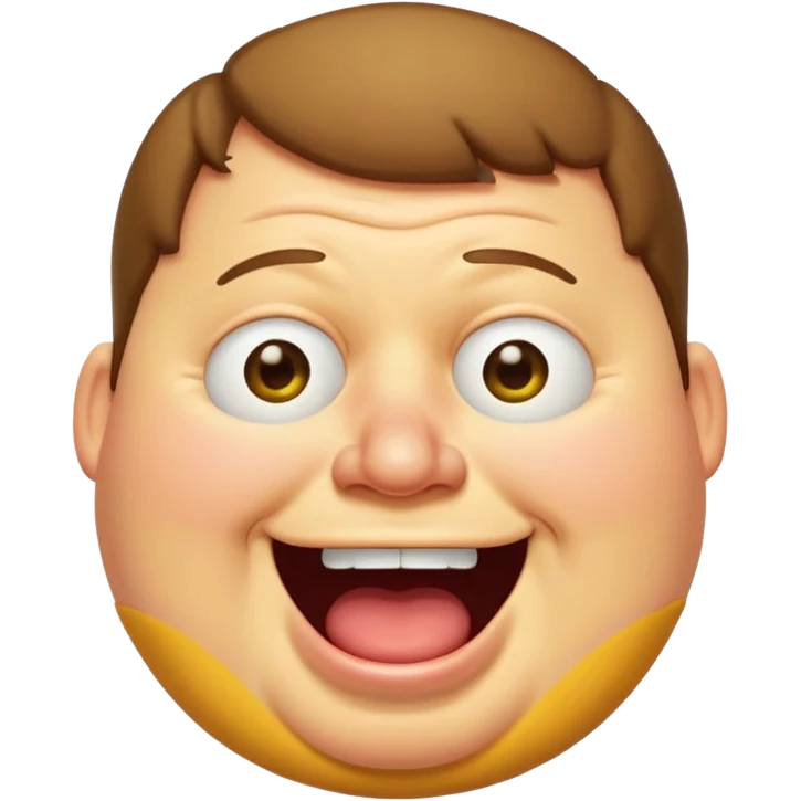 peter griffin as a laughing crying emoji emoji