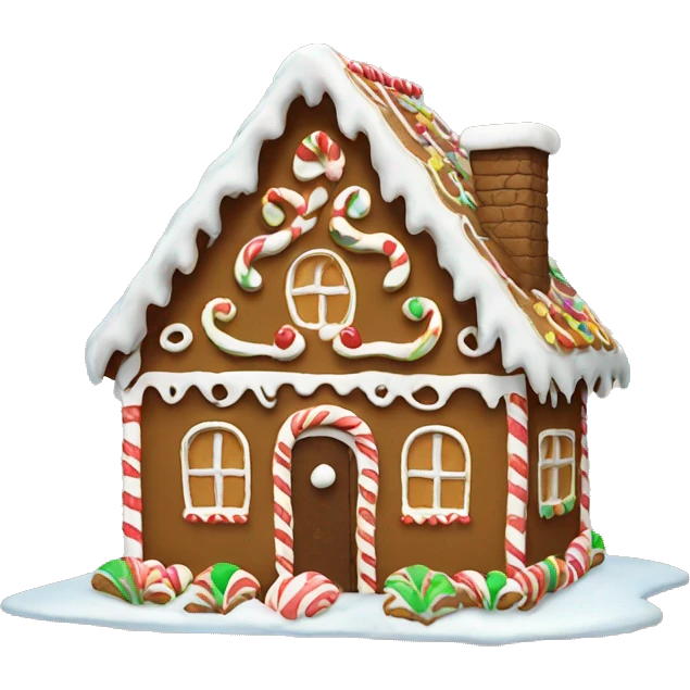 gingerbread house emoji