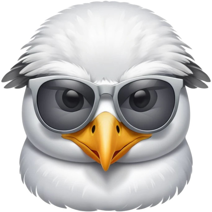 Gull with sunglasses  emoji
