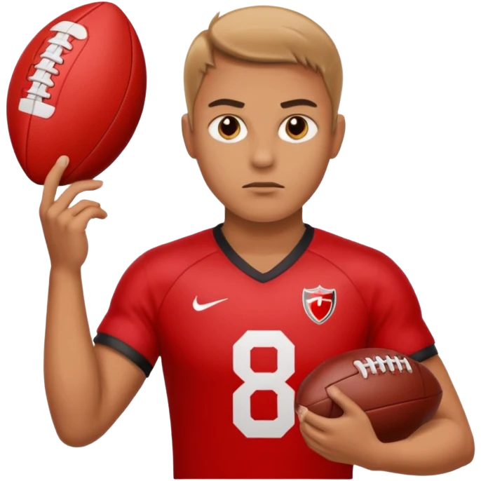 Изображение руки футбольного судьи, в руках которого красная карточка из футбола. Судья не улыбается emoji