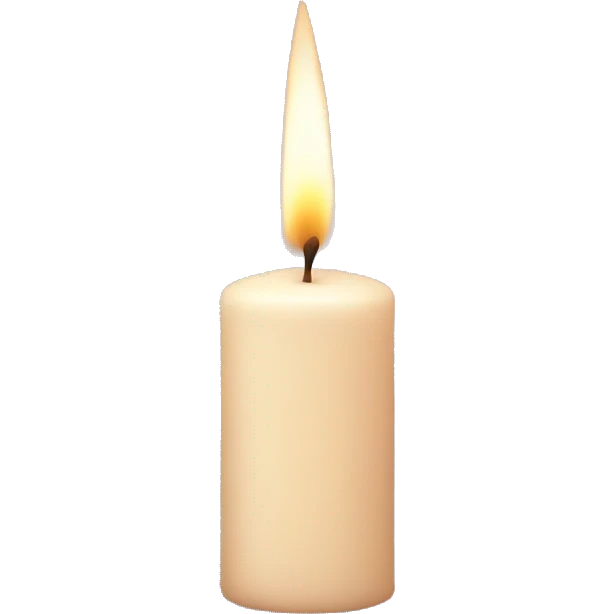 Powder-colored candle emoji