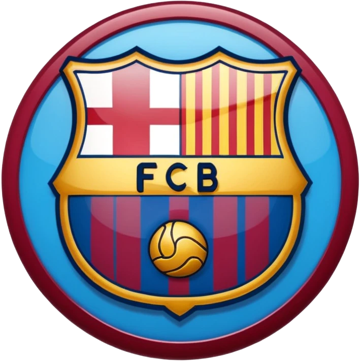 Logotipo de fc barcelona emoji