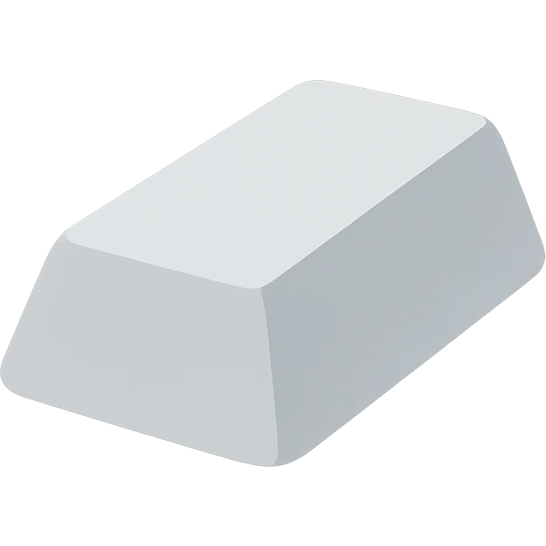 one silver ingot emoji
