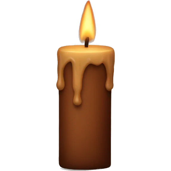 brown candle emoji