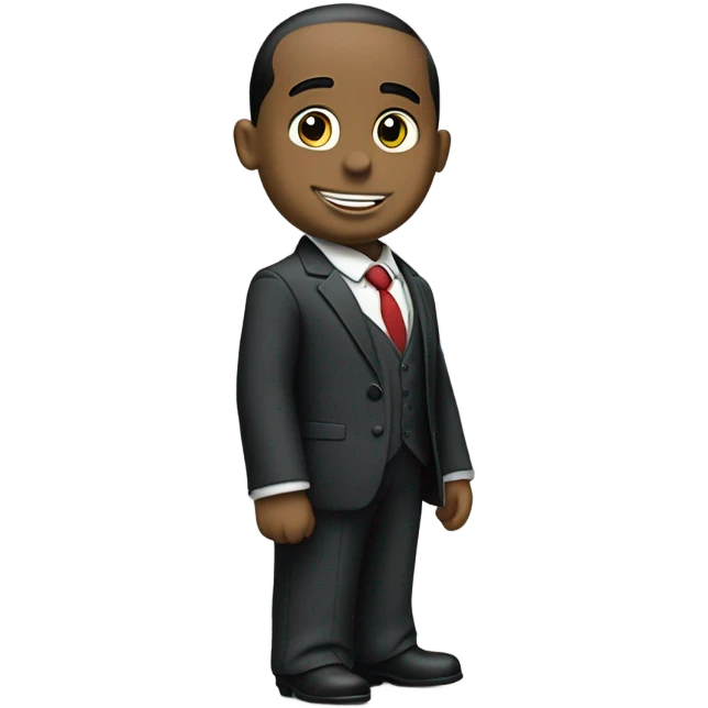 thomas the tank engine wearing a suit with an American flag emoji