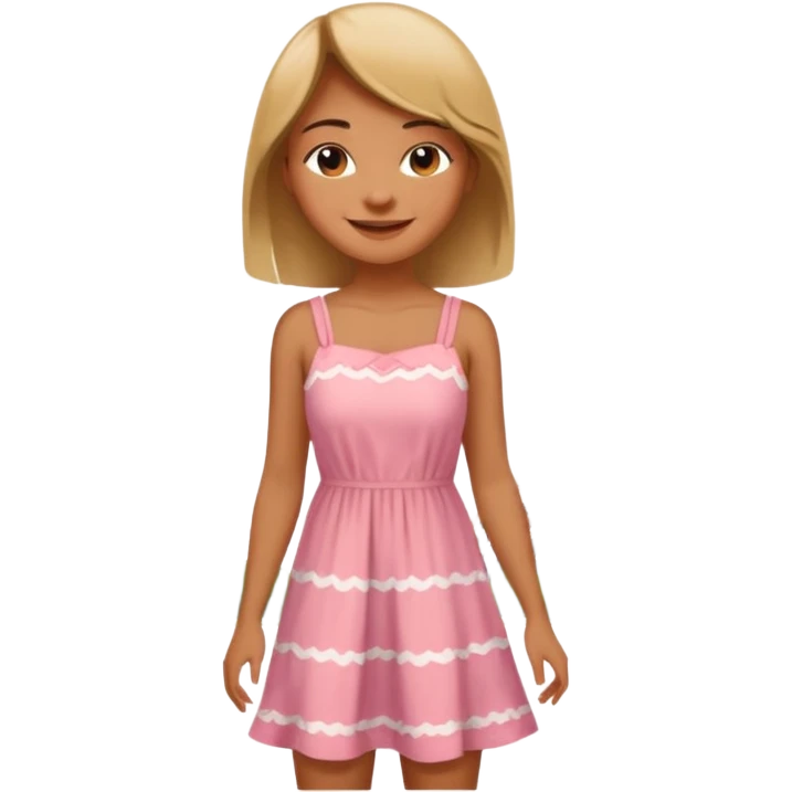 A girl standing near the Eiffel Tower emoji