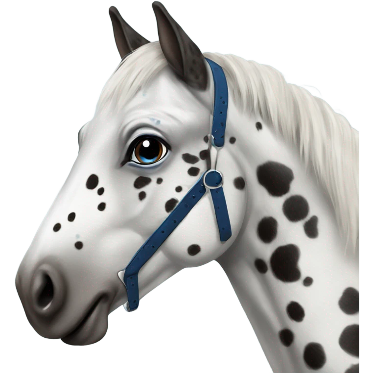 Appaloosa with one blue eye emoji