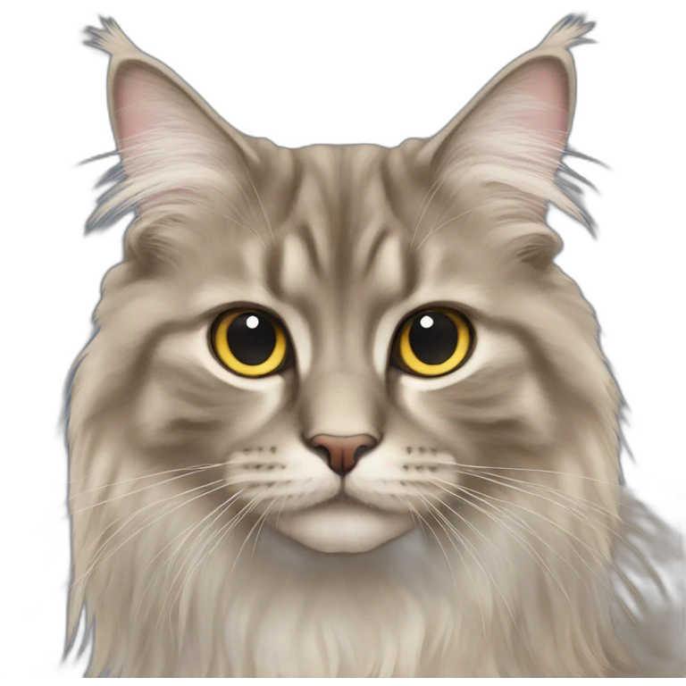 British long hair kitty emoji