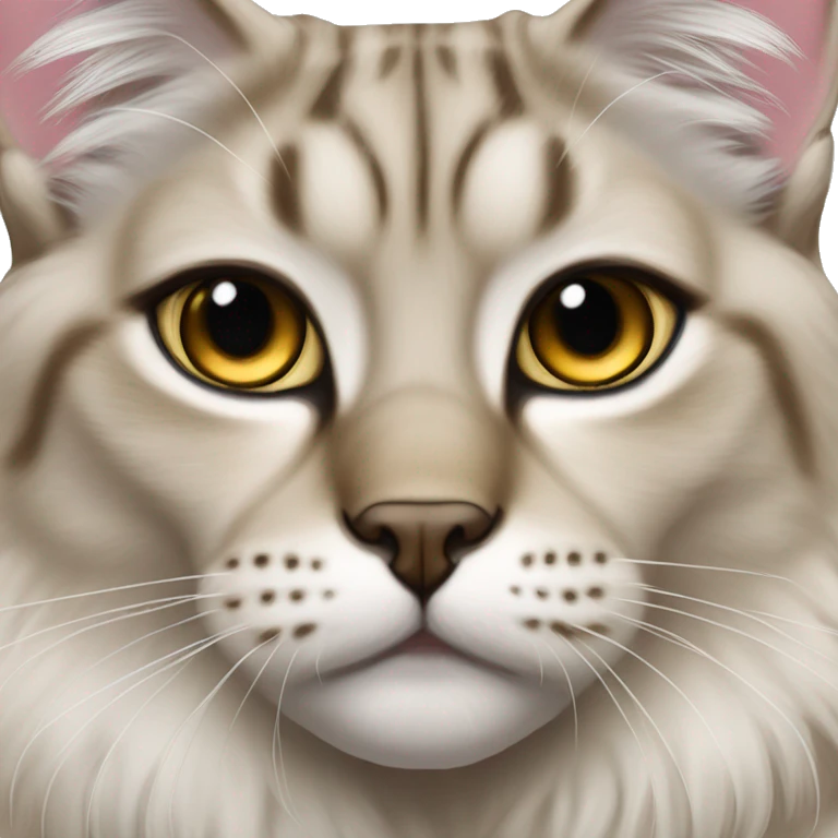 lynx point cat sleek black golden eyes emoji
