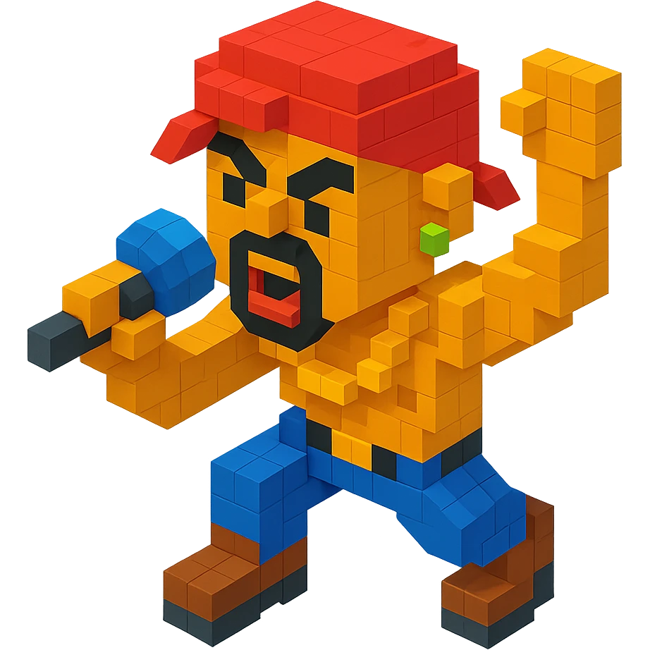 2Pac in a rap battle, mid-action pose, microphone raised, fierce expression emoji