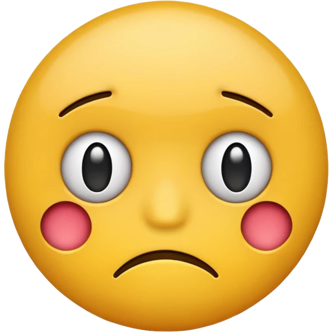 glorbo as an annoyed, frowning emoji emoji