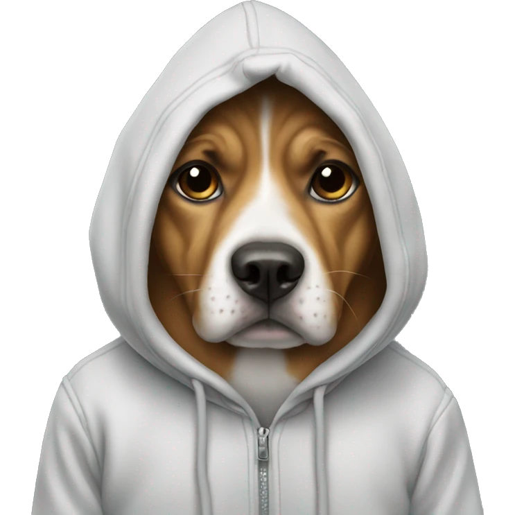 Dog with hoodie emoji