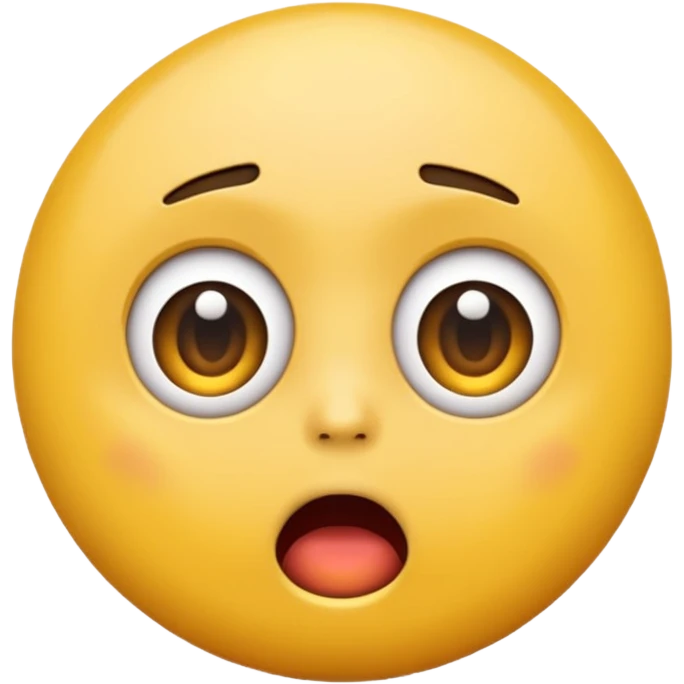 Emoji in shock yellow emoji