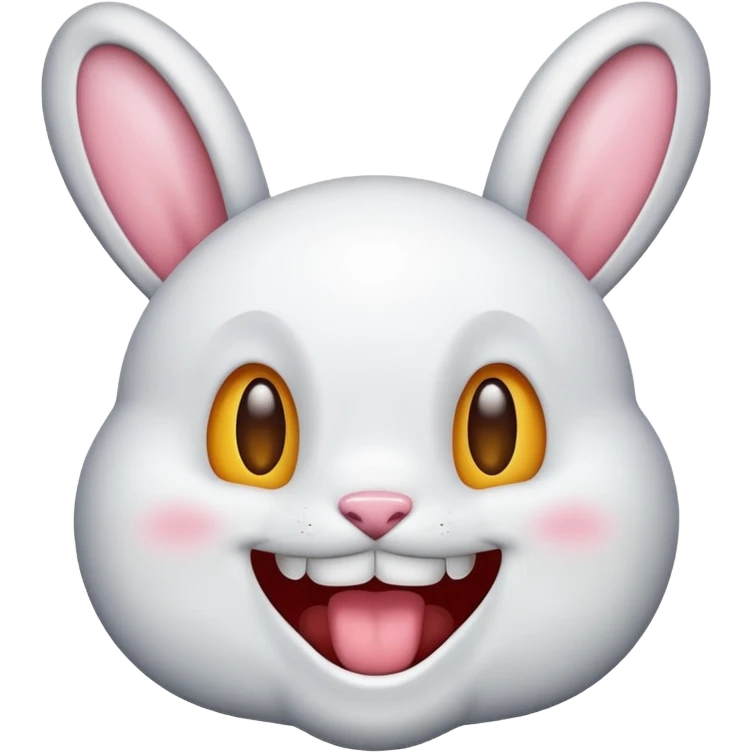 Emoji with two front teeth sticking out like a bunny  emoji