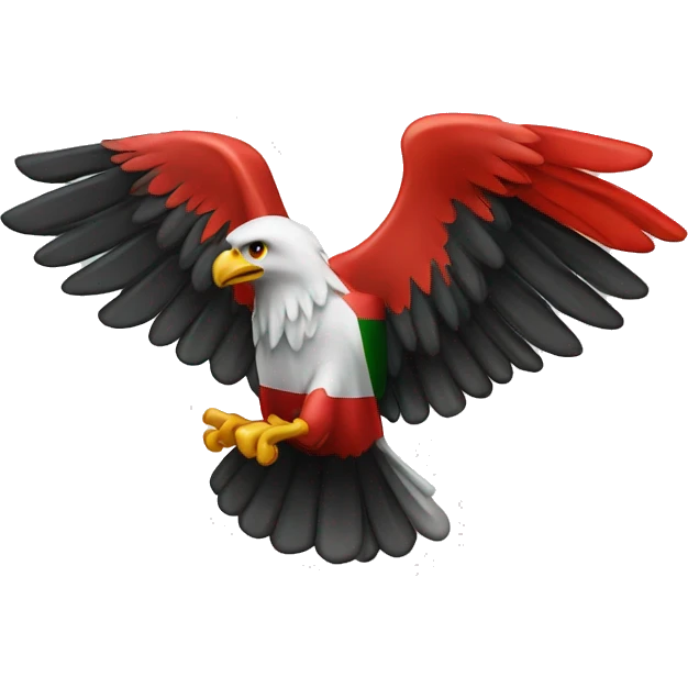 adler mit deutscher flagge  emoji