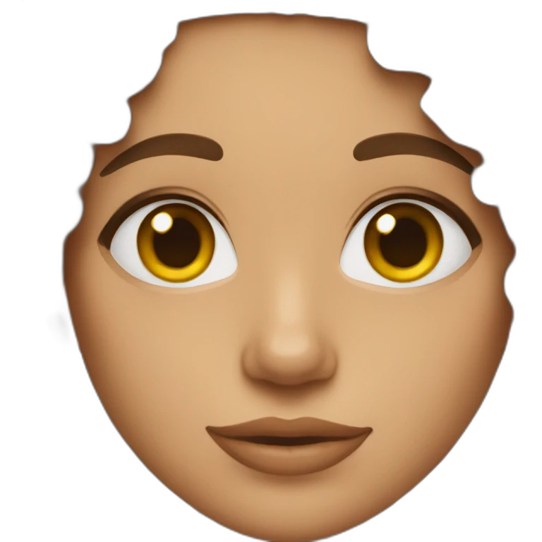 brunette woman with curly brown hair emoji