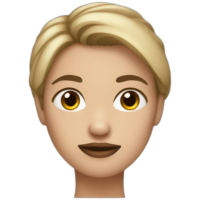 Woman with bigs emoji