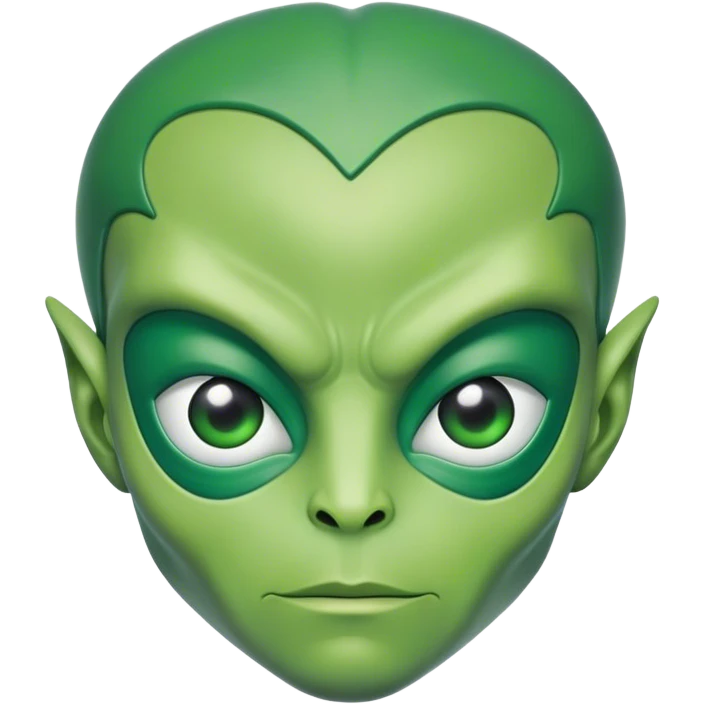 Superhero alien emoji