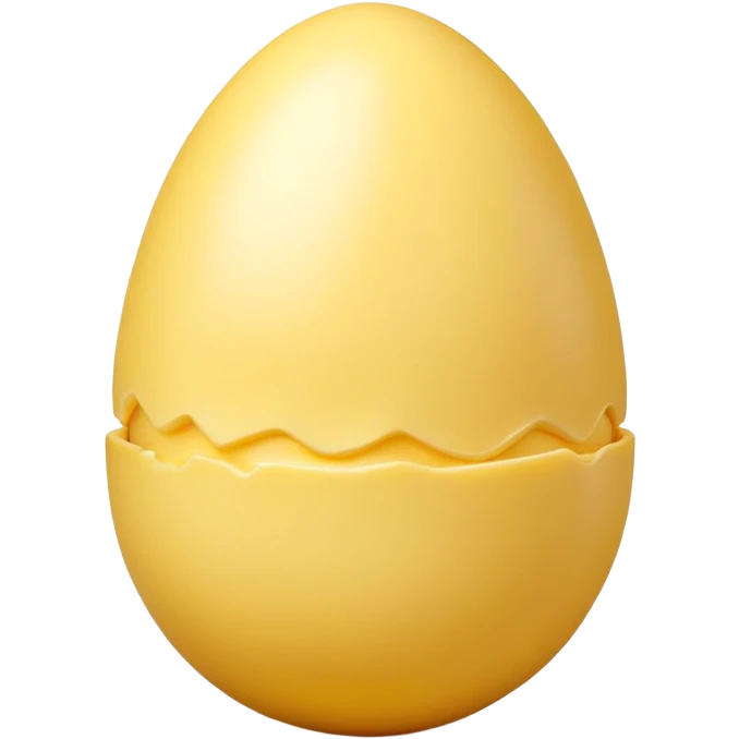 easter egg made out of butter emoji