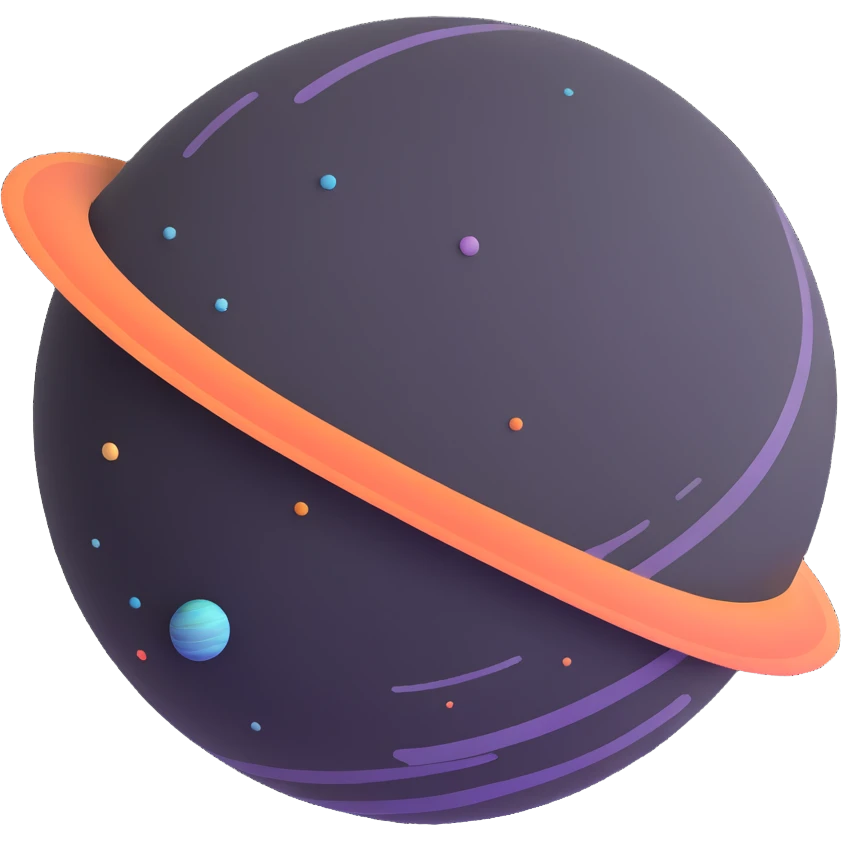 bright red Mercury planet emoji