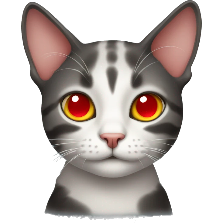 Cat with red eyes  emoji