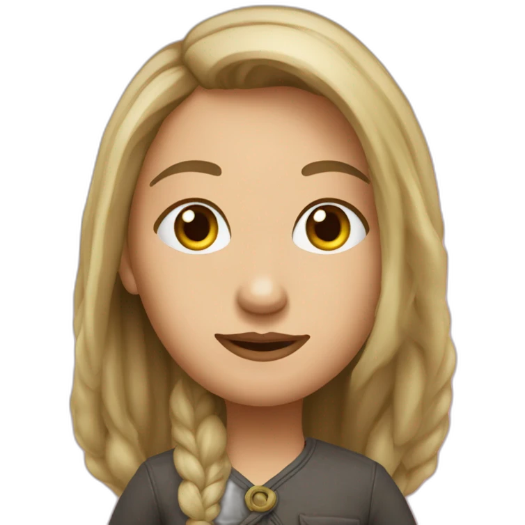 рыжая зеленоглазая кудрявая девушка в очках  emoji