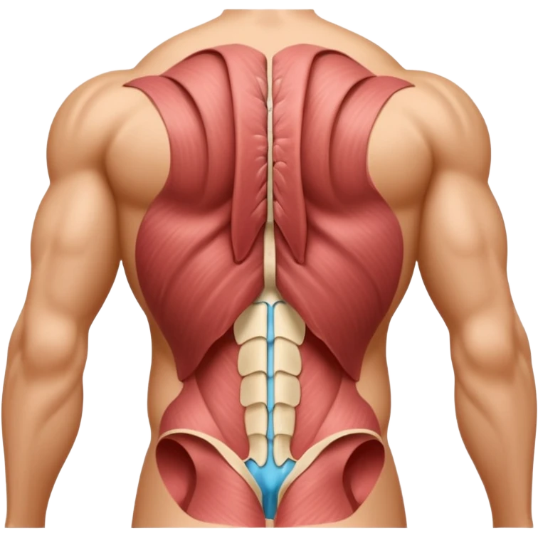 lats back muscles tissues  emoji