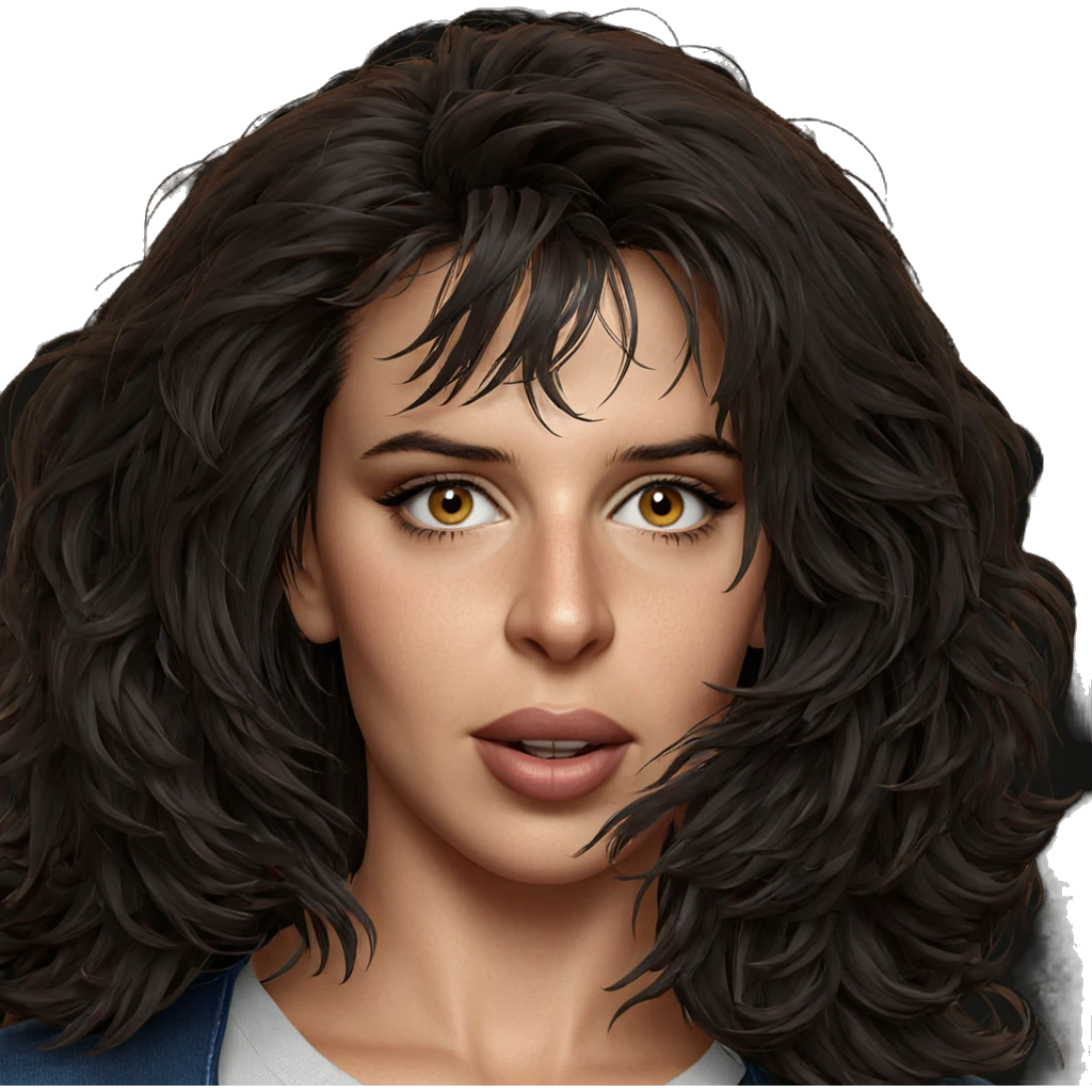 realistic portrait of girl emoji