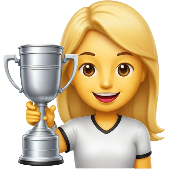 happy emoji with glossy lips holding a Stanley cup emoji