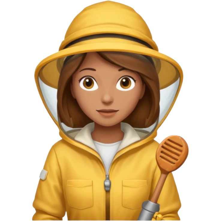 female bee keepers with brown hair emoji