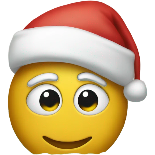 Pool with a Santa hat emoji