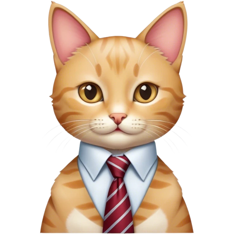 playboy cat wearing a necktie emoji