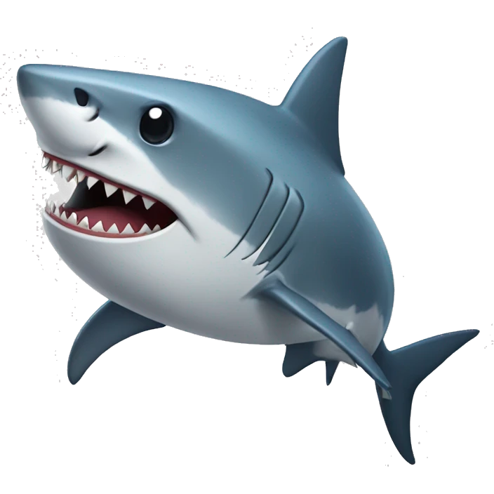 Broken shark emoji