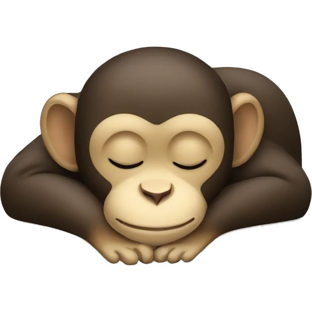 sleeping monkey  emoji