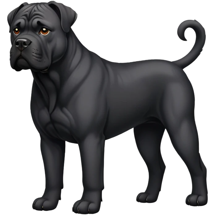 black cane corso  emoji