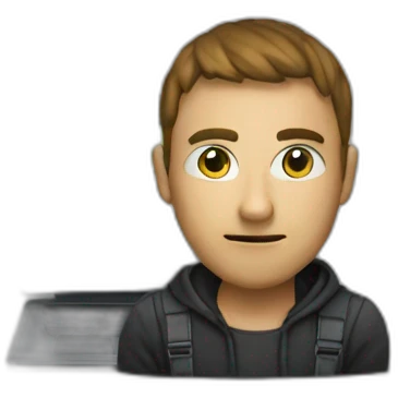 Hacker+pantalla emoji