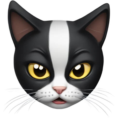 Tuxedo cat angry  emoji