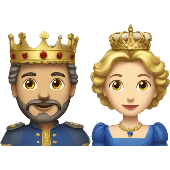 King and Queen of France emoji