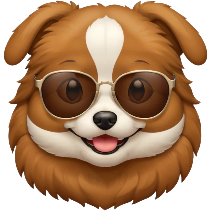 dog wearing shades  emoji