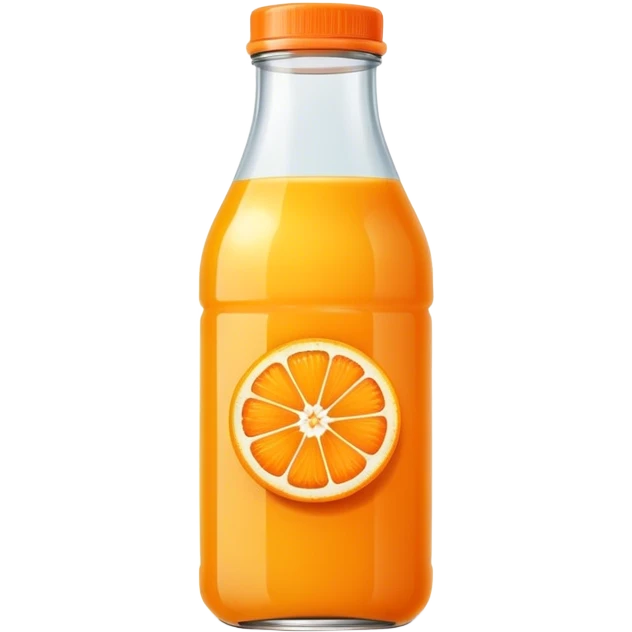 Orange juice bottle emoji