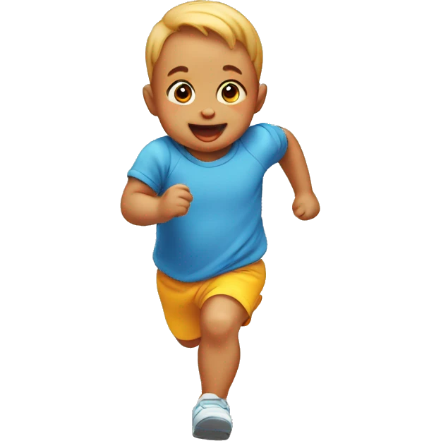 baby running emoji