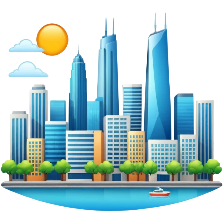 city sunny day emoji