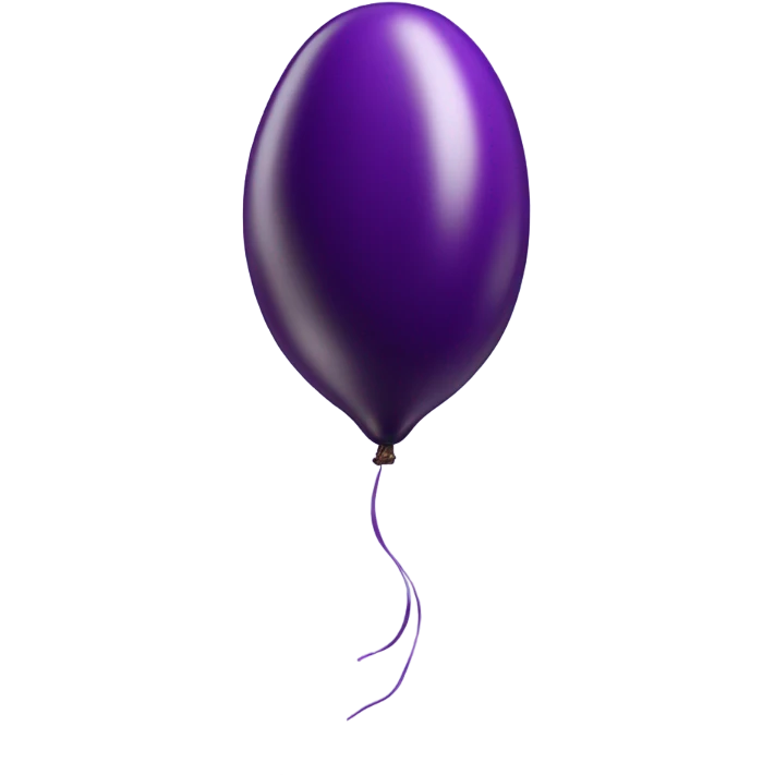 eggplant in balloon emoji