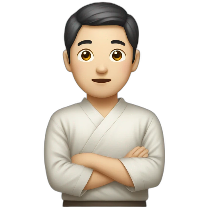 Korean qui s’embrasse emoji